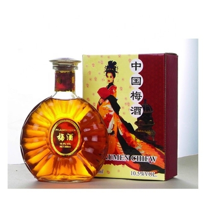 푸젠 지방에서 발효된 맞춤형 포장 12도 330Ml 녹색 플룸 와인