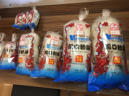 베르미첼리 거친 곡물 종류 콩 실 쌀 달콤한 동양 스타일 저지방 누들 녹색 가방 포장 SHANDONG Mung Bean
