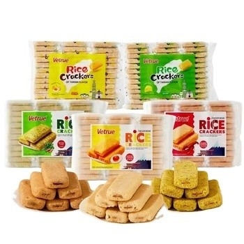 300G*12/CTN 수시 쌀 크래커 간식 또는 오피스 창고용 카놀라 재료