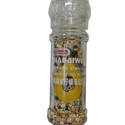 맛있고 독창적인 혼합 밀더 매운 바닷물 소금 레몬 검은 후추 혼합