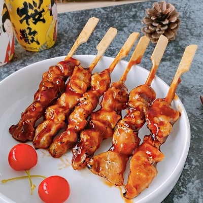 소금 가량이 낮은 1kg 가락 치킨 야키토리 일본 거리 음식점
