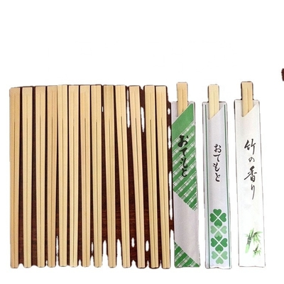 개인화 된 쌍둥이 일회용 Bambu Chopsticks 부드러운 표면 지속 가능하고 내구성