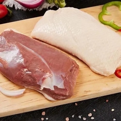 10kg/ctn 연고된 오리 고기 냉동 썰매 된 오리 가슴의 필수 성분