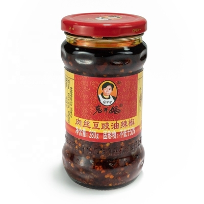 라오가나마 칠리 소스, 칠리 붉은 기름, 발효된 닭고기 소아콩 맛